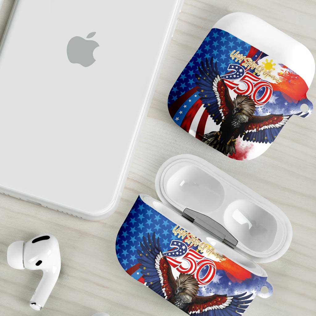Philippines and United States Semiquincentennial AirPods Case Eagle and National Flag Style