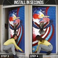 Philippines and United States Semiquincentennial Door Cover Eagle and National Flag Style