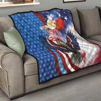 Philippines and United States Semiquincentennial Quilt Eagle and National Flag Style