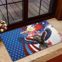 Philippines and United States Semiquincentennial Rubber Doormat Eagle and National Flag Style