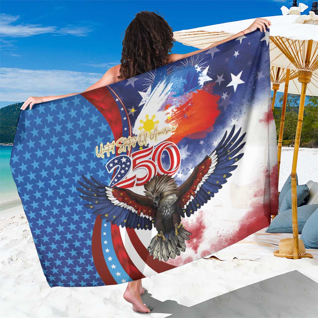 Philippines and United States Semiquincentennial Sarong Eagle and National Flag Style
