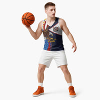 American Samoa and United States Semiquincentennial Basketball Jersey Bald Eagle with National Flag Style