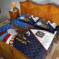 American Samoa and United States Semiquincentennial Quilt Bed Set Bald Eagle with National Flag Style