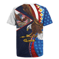 American Samoa and United States Semiquincentennial Rugby Jersey Bald Eagle with National Flag Style