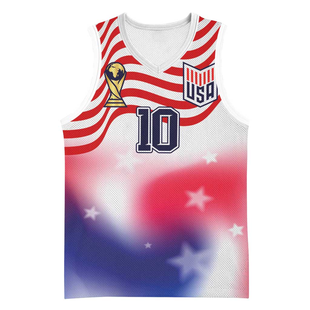 Custom United States Soccer Basketball Jersey American Flag Sporty Style