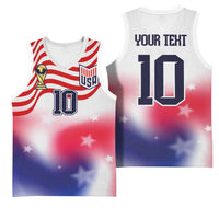 Custom United States Soccer Basketball Jersey American Flag Sporty Style
