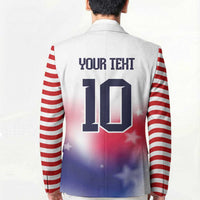 Custom United States Soccer Blazer American Flag Sporty Style