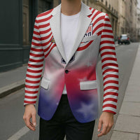 Custom United States Soccer Blazer American Flag Sporty Style