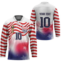 Custom United States Soccer Hockey Jersey American Flag Sporty Style