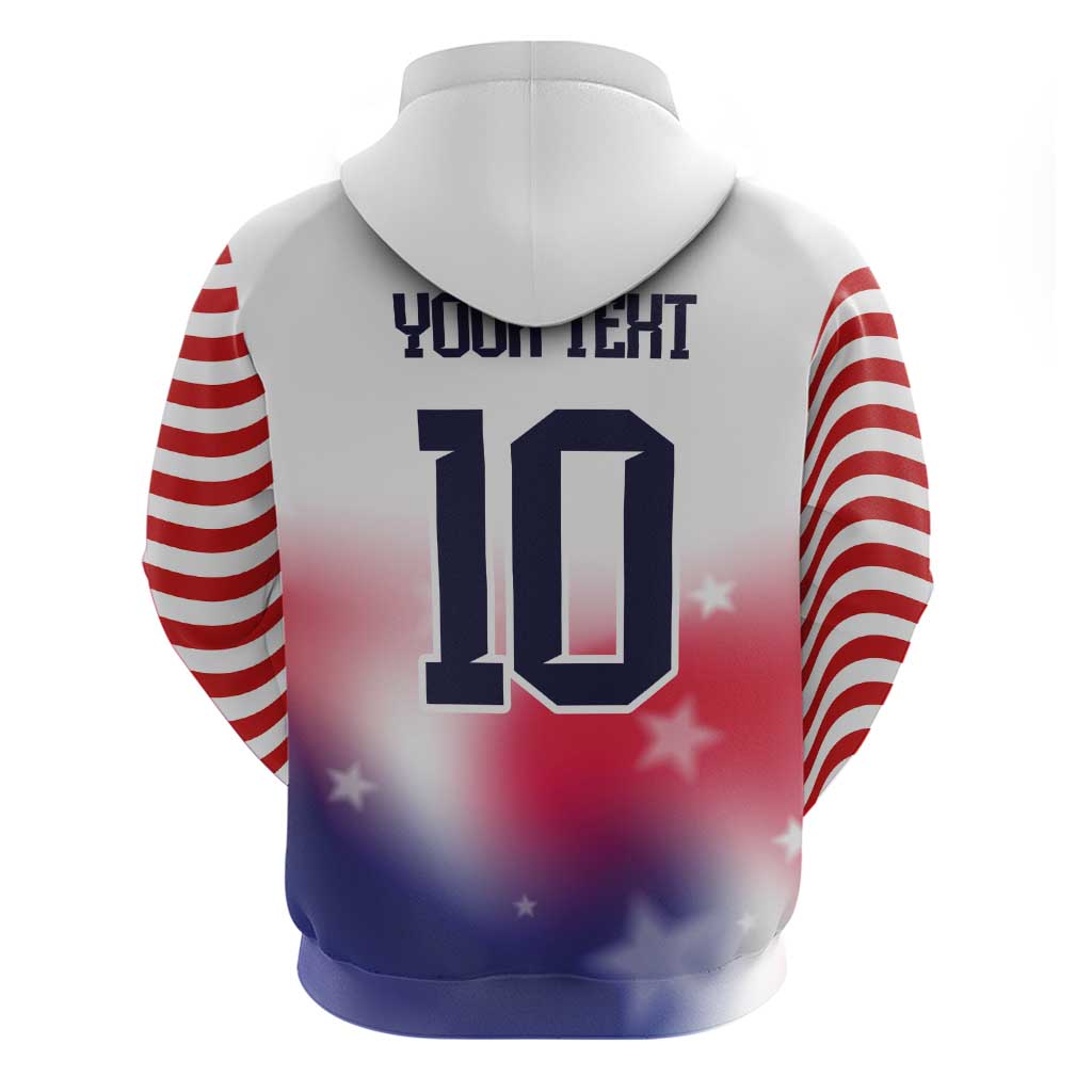 Custom United States Soccer Hoodie American Flag Sporty Style