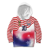 Custom United States Soccer Kid Hoodie American Flag Sporty Style