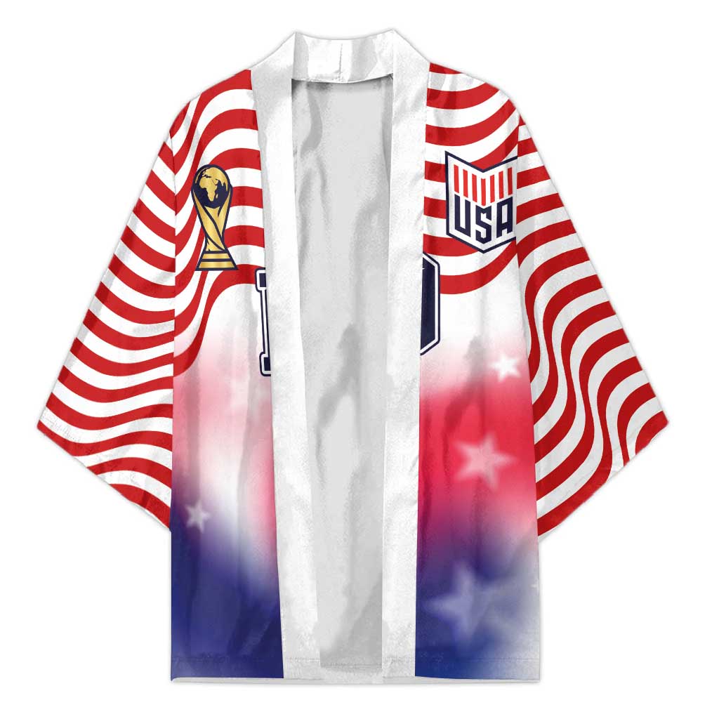 Custom United States Soccer Kimono American Flag Sporty Style