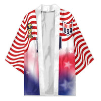 Custom United States Soccer Kimono American Flag Sporty Style