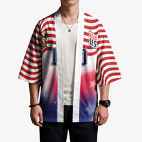 Custom United States Soccer Kimono American Flag Sporty Style