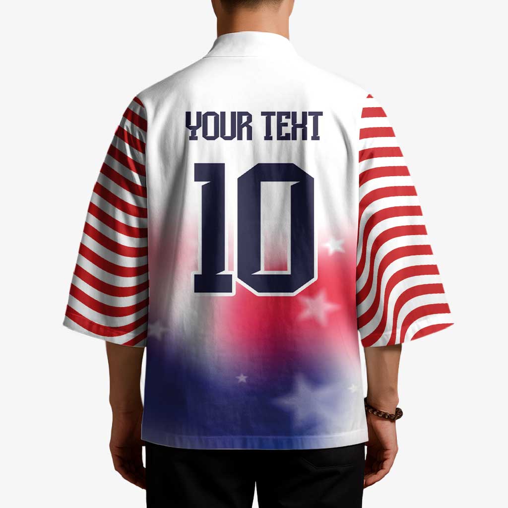 Custom United States Soccer Kimono American Flag Sporty Style