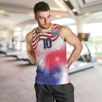 Custom United States Soccer Men Tank Top American Flag Sporty Style