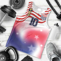 Custom United States Soccer Men Tank Top American Flag Sporty Style