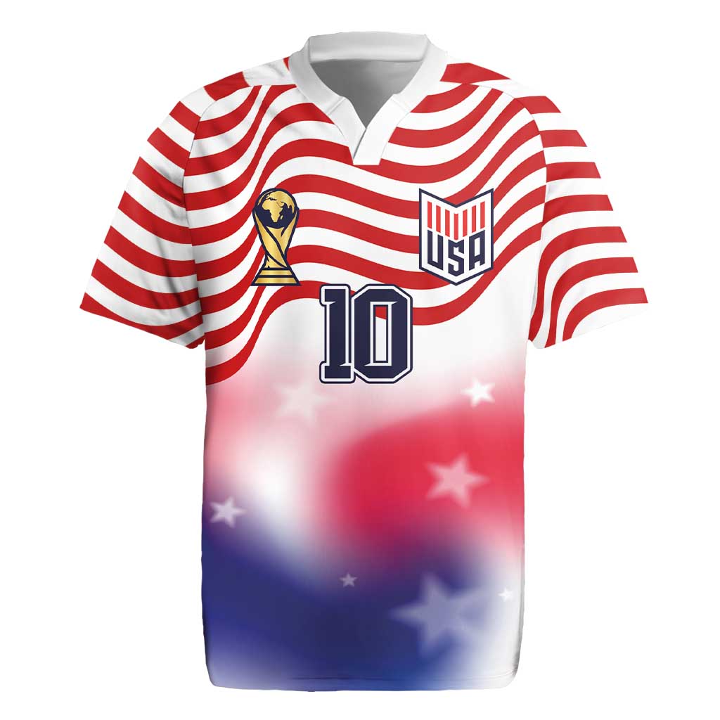 Custom United States Soccer Rugby Jersey American Flag Sporty Style