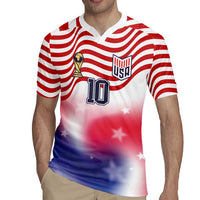 Custom United States Soccer Rugby Jersey American Flag Sporty Style