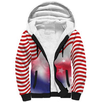 Custom United States Soccer Sherpa Hoodie American Flag Sporty Style