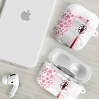 Japan National Football AirPods Case Cherry Blossom Sakura Wave Traditional Graphic Art