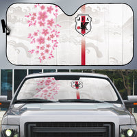 Japan National Football Auto Sun Shade Cherry Blossom Sakura Wave Traditional Graphic Art