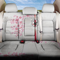 Japan National Football Back Car Seat Cover Cherry Blossom Sakura Wave Traditional Graphic Art