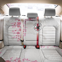 Japan National Football Back Car Seat Cover Cherry Blossom Sakura Wave Traditional Graphic Art