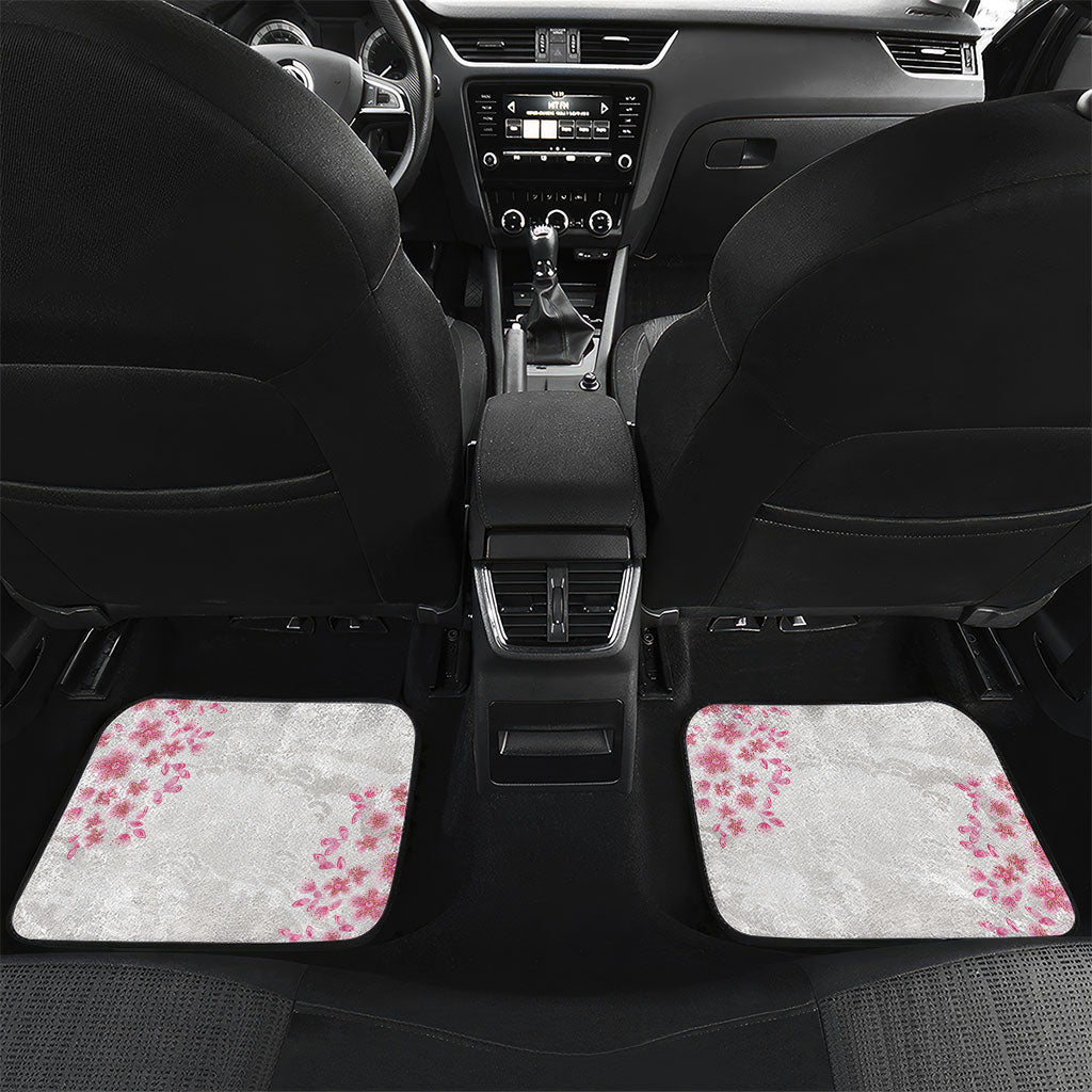 Custom Japan National Football Car Mats Cherry Blossom Sakura Wave Traditional Graphic Art
