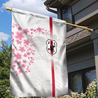 Japan National Football Garden Flag Cherry Blossom Sakura Wave Traditional Graphic Art