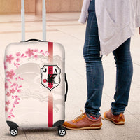 Japan National Football Luggage Cover Cherry Blossom Sakura Wave Traditional Graphic Art