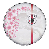 Japan National Football Spare Tire Cover Cherry Blossom Sakura Wave Traditional Graphic Art