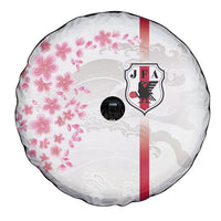 Japan National Football Spare Tire Cover Cherry Blossom Sakura Wave Traditional Graphic Art