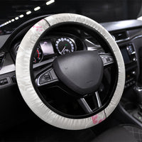 Japan National Football Steering Wheel Cover Cherry Blossom Sakura Wave Traditional Graphic Art