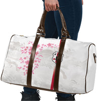 Japan National Football Travel Bag Cherry Blossom Sakura Wave Traditional Graphic Art