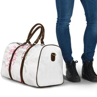 Japan National Football Travel Bag Cherry Blossom Sakura Wave Traditional Graphic Art