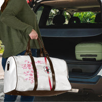 Japan National Football Travel Bag Cherry Blossom Sakura Wave Traditional Graphic Art