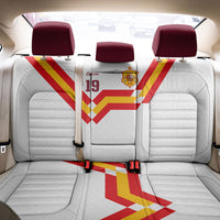 Custom Spain National Football Back Car Seat Cover Geometric Flag Stripe Pattern Retro Graphic Concept