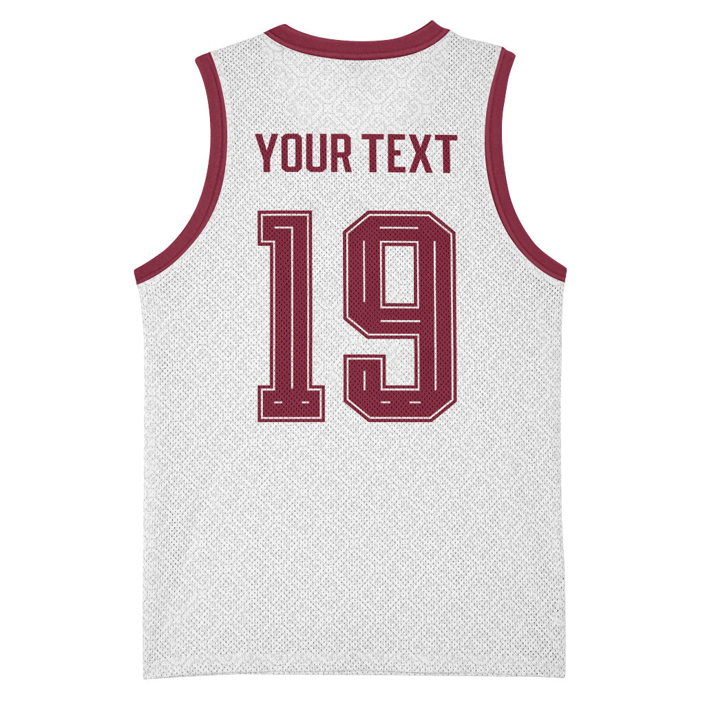 Custom Spain National Football Basketball Jersey Geometric Flag Stripe Pattern Retro Graphic Concept
