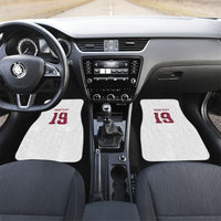 Custom Spain National Football Car Mats Geometric Flag Stripe Pattern Retro Graphic Concept