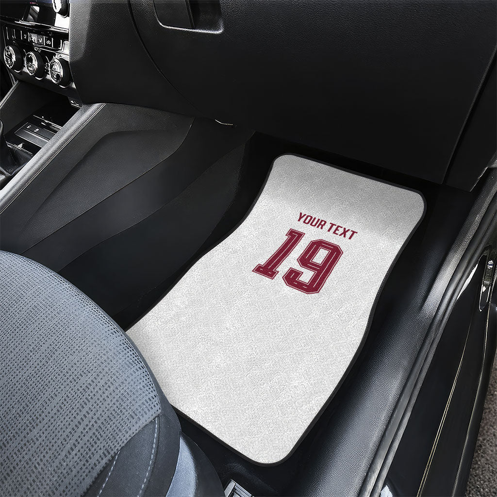 Custom Spain National Football Car Mats Geometric Flag Stripe Pattern Retro Graphic Concept