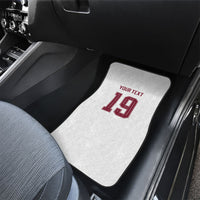 Custom Spain National Football Car Mats Geometric Flag Stripe Pattern Retro Graphic Concept