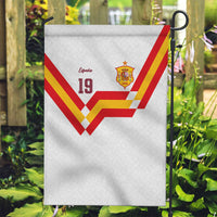 Custom Spain National Football Garden Flag Geometric Flag Stripe Pattern Retro Graphic Concept