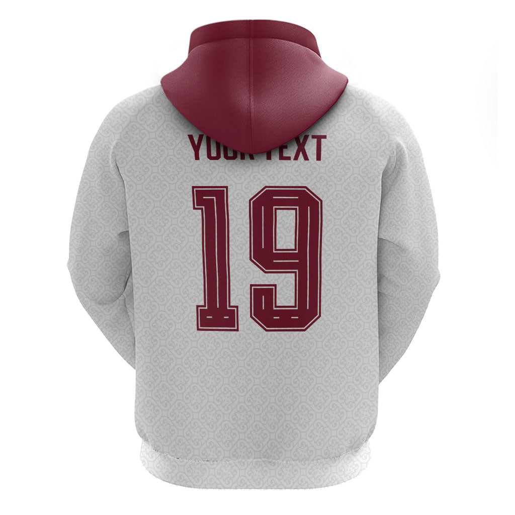 Custom Spain National Football Hoodie Geometric Flag Stripe Pattern Retro Graphic Concept
