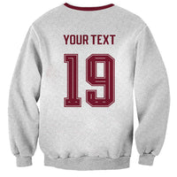 Custom Spain National Football Sweatshirt Geometric Flag Stripe Pattern Retro Graphic Concept
