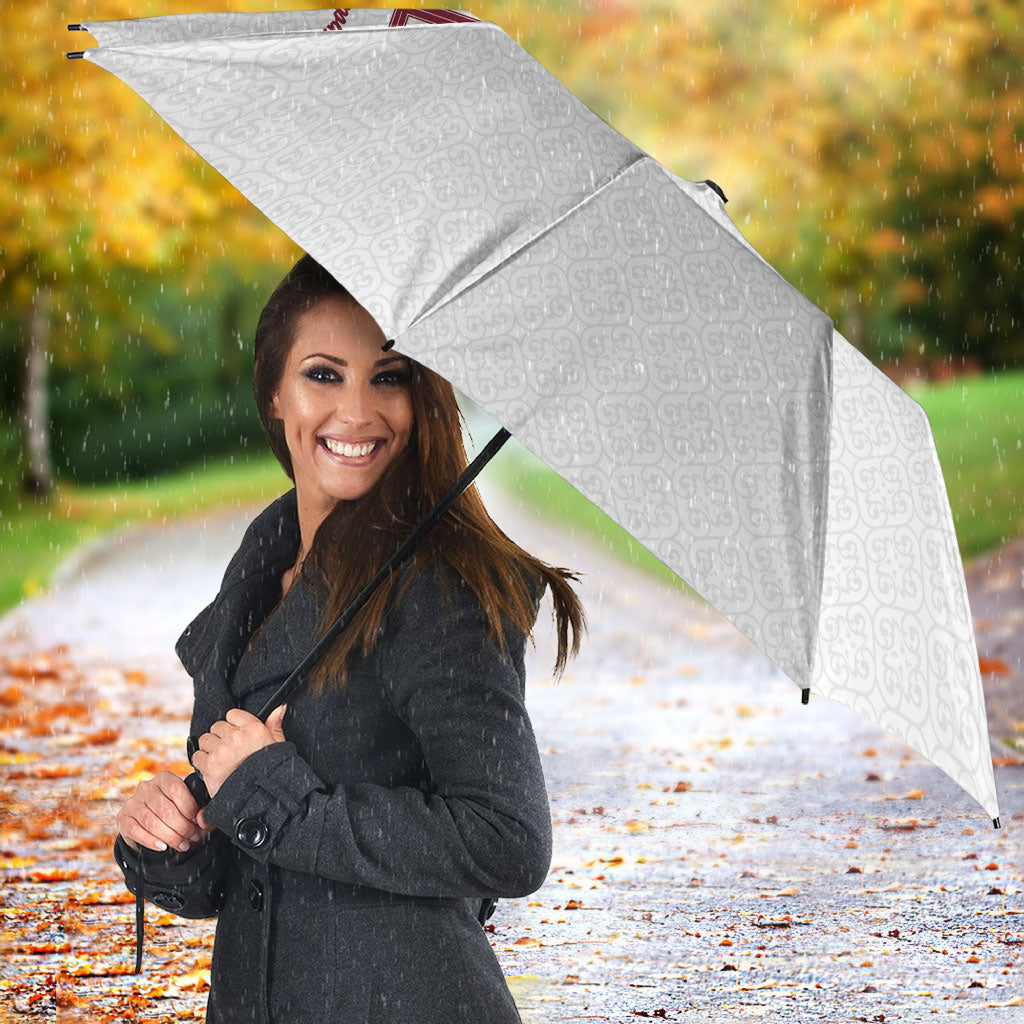 Custom Spain National Football Umbrella Geometric Flag Stripe Pattern Retro Graphic Concept