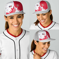 Custom USA and Canada National Football Baseball Net Cap Maple Leaf Geometric and American Stripes