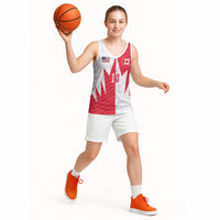 Custom USA and Canada National Football Basketball Jersey Maple Leaf Geometric and American Stripes