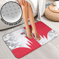 Custom USA and Canada National Football Bathroom Set Maple Leaf Geometric and American Stripes