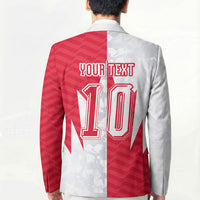 Custom USA and Canada National Football Blazer Maple Leaf Geometric and American Stripes